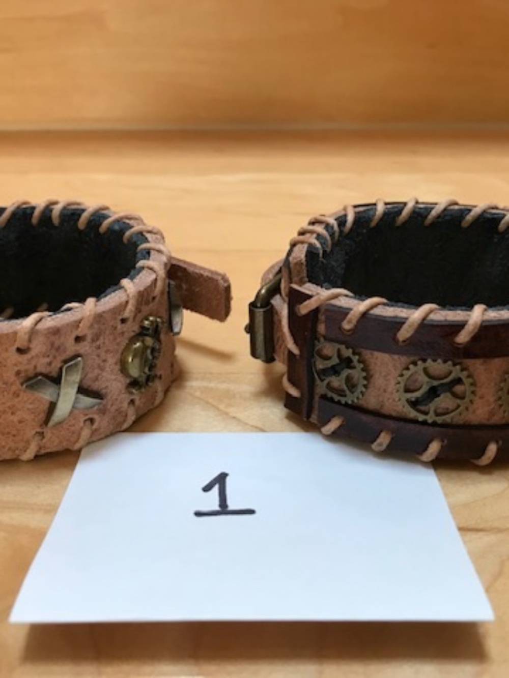 Leather Wrist Band/Bracelet For Resale LOT--15 Pieces--Handmade